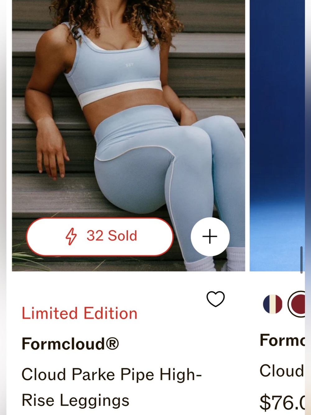 SETActive- Formcloud - Cloud Parke Pipe High Rise Legging & Parke Course Bra